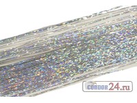 Голографический люрекс MF05 цвет серебро